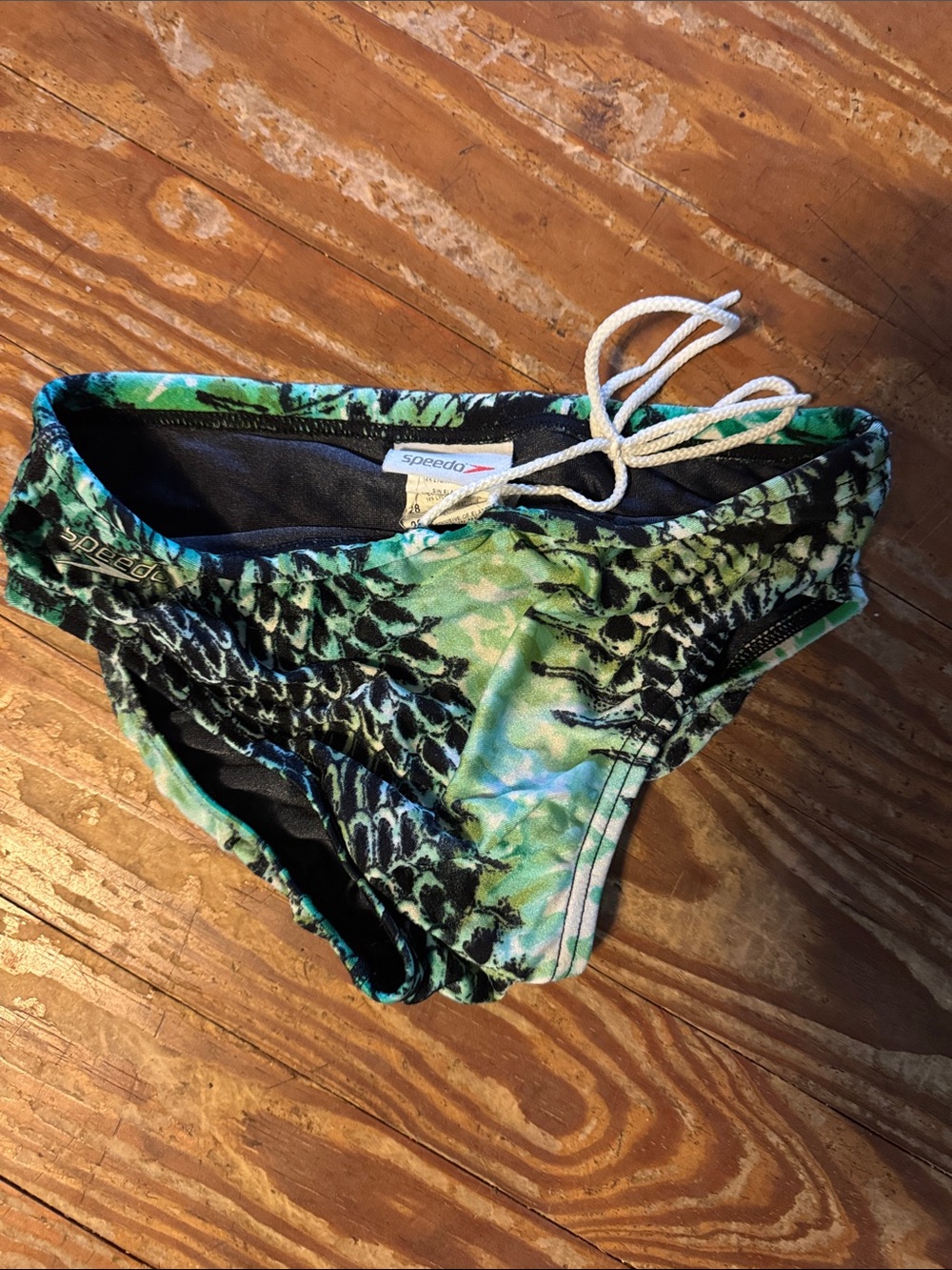 Speedo Green Teal Patterned boys Bottom